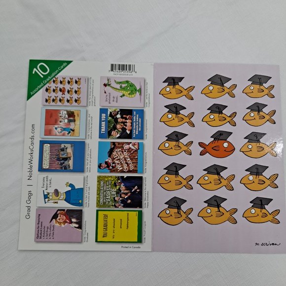 Graduation Greeting Cards 10 Pack 10 different cards with envelopes - Picture 3 of 7